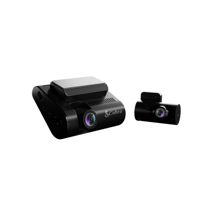 Cobra SC 250R 4K Dash Cam with Rear Camera, 360 Alerts, GPS and Cloud (Black) (Open Box)