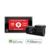 Cobra SC 400D 4K Smart Dash Cam with Optional Rear-View Accessory Camera (Open Box)
