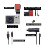 Cobra SC 400D 4K Smart Dash Cam with Optional Rear-View Accessory Camera (Open Box)
