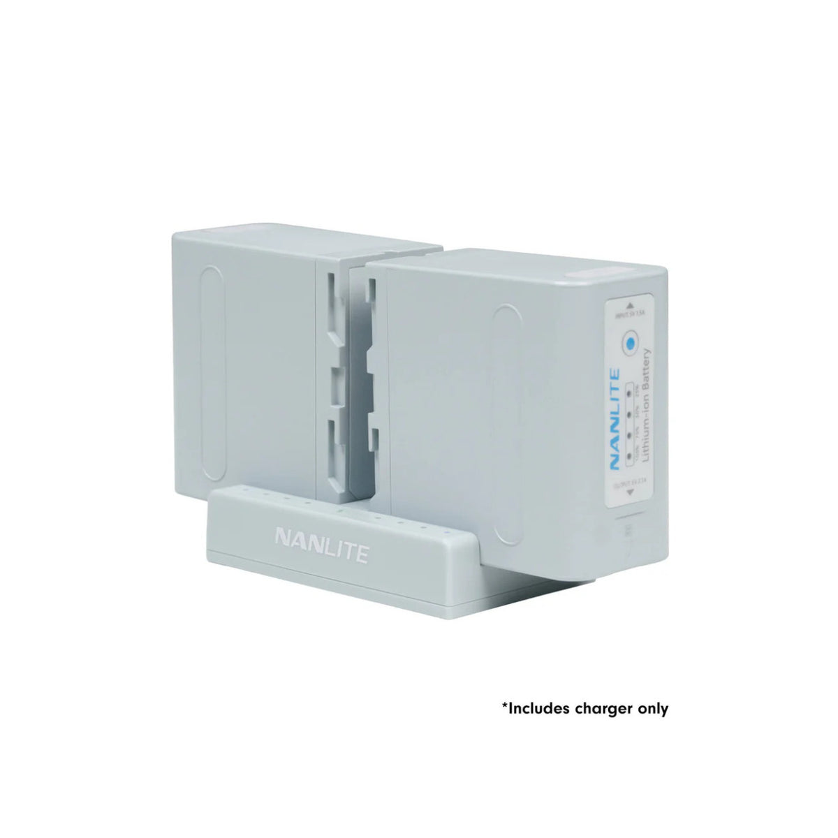 Nanlite Dual-Slot NP-F Battery Charger (Mint Blue) (Open Box)