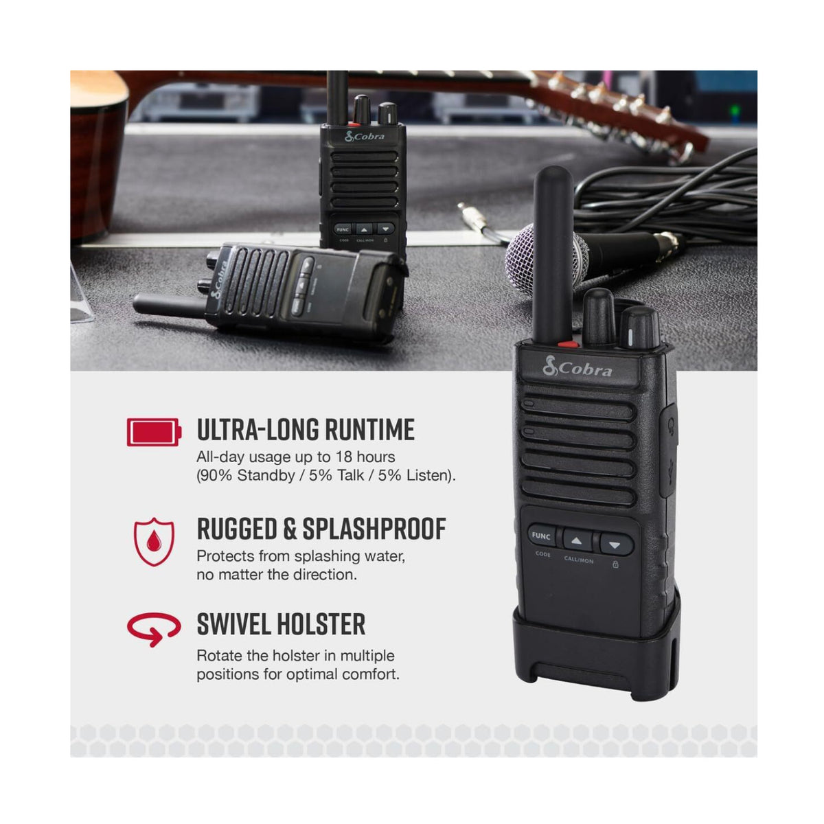 Cobra Pro Business 42-Mile Range 2W FRS Two-Way Radio (6 Pack) (Open Box)