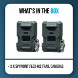Spypoint FLEX-M2 Trail Camera with 32MP and 90ft Detection Range (2-Pack)