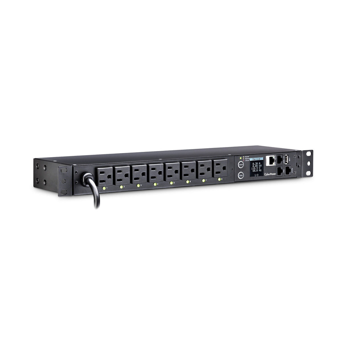 CyberPower PDU41001 Switched PDU (Derated to 12A), 8 Outlets, 1U Rackmount