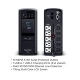 CyberPower CP1000PFCLCD PFC Sinewave UPS System Battery Backup (UL Certified)