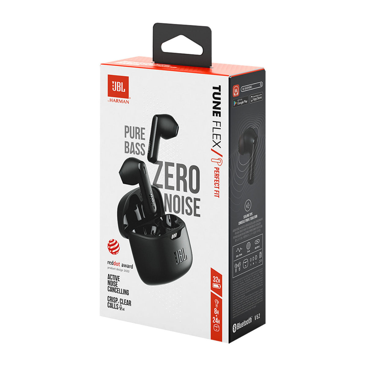 JBL Tune Flex True Wireless Noise-Cancelling Earbuds (Black) (Open Box)