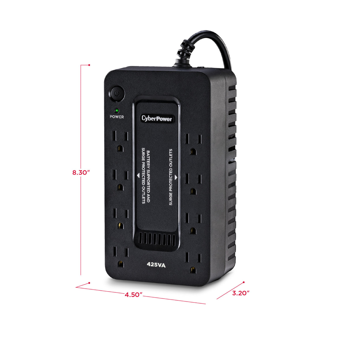 CyberPower ST425 Backup UPS Battery and Surge Protector with 425VA/260W Capacity