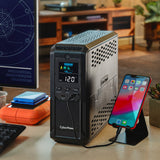 CyberPower CP1500AVRLCD3 Mini Tower UPS Battery Backup and Surge Protector