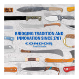 Condor Lobo Machete with Nylon Sheath - Full Tang Blade with Non-Slip Grip
