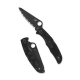 Spyderco Pacific Salt 2 Lockback Knife, Black FRN