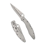 Spyderco Plain Edge Police Model Folding Knife with VG-10 Steel and Back Lock