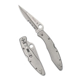 Spyderco Partially Serrated Edge Police Model Folding Knife with VG-10 Steel