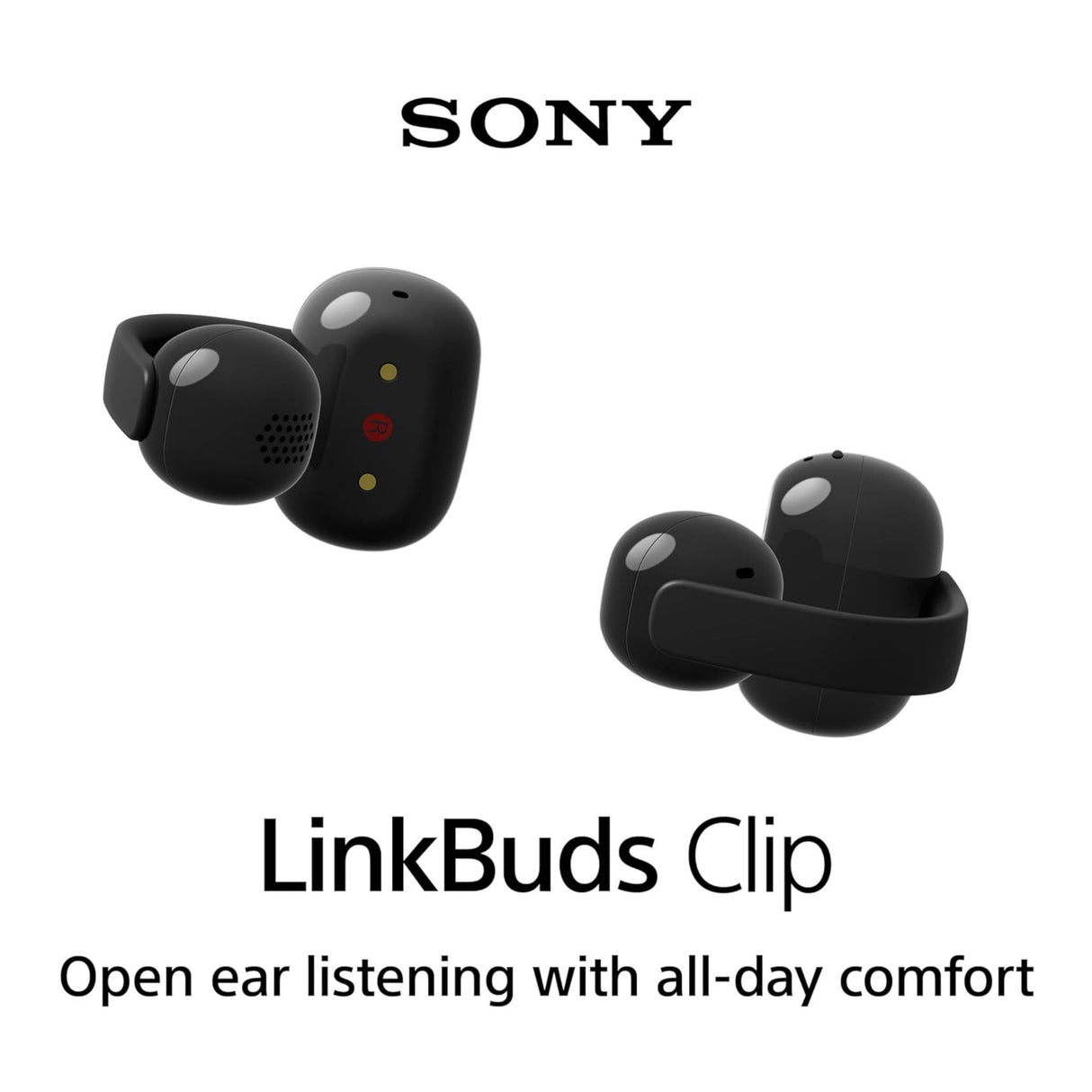 Sony LinkBuds Clip Open-Ear Truly Wireless Earbuds (Black)