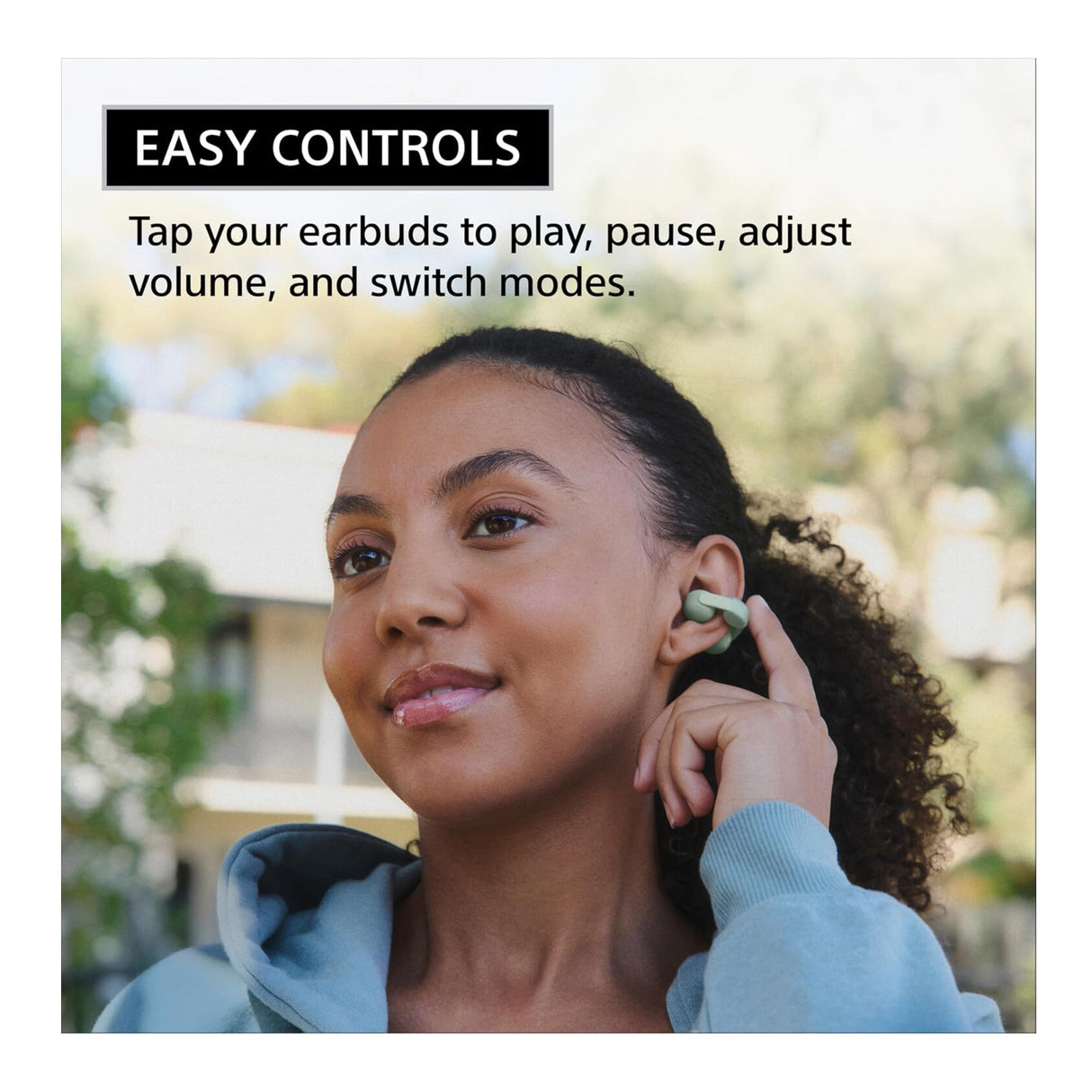 Sony LinkBuds Clip Open-Ear Truly Wireless Earbuds (Black)