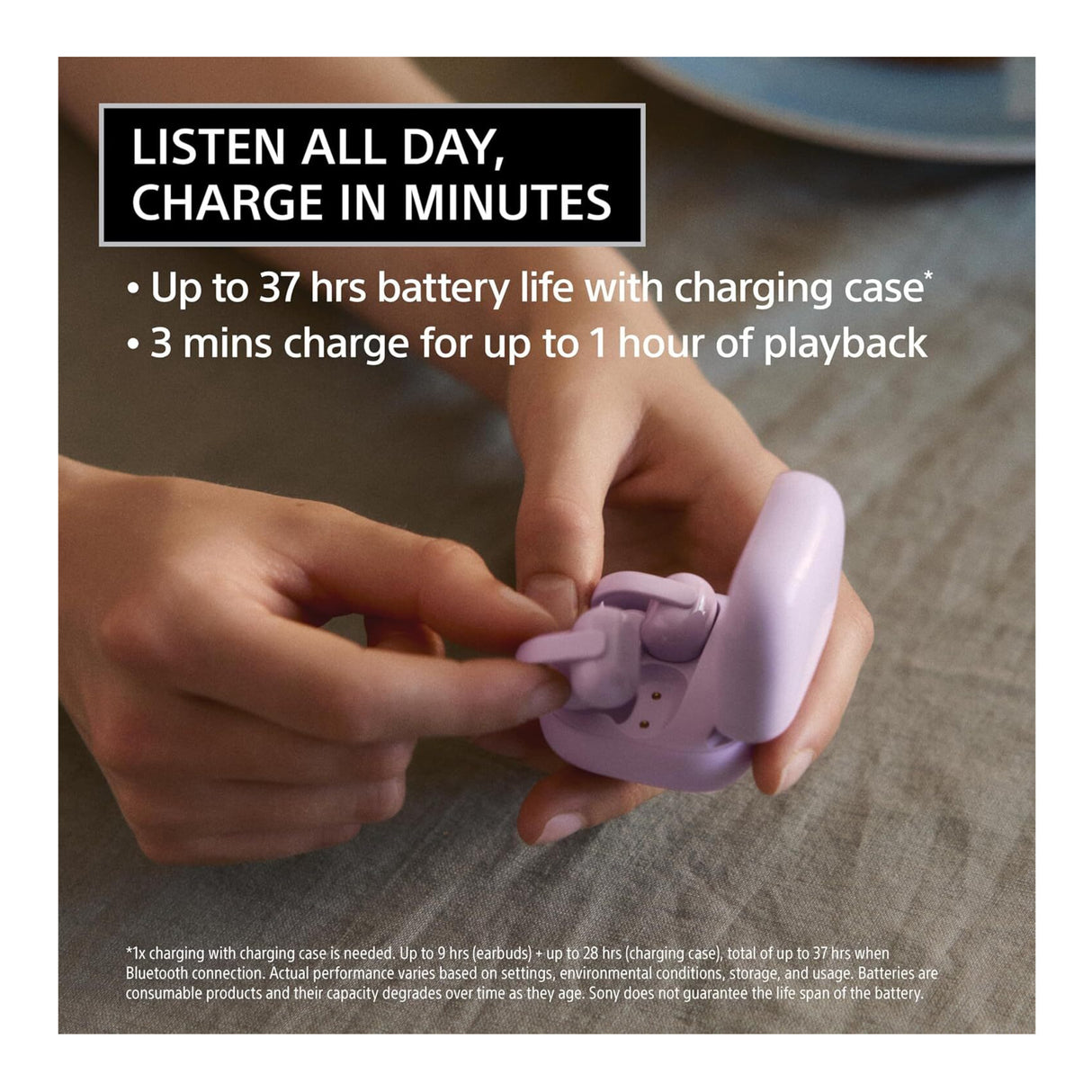 Sony LinkBuds Clip Open-Ear Truly Wireless Earbuds (Greige)
