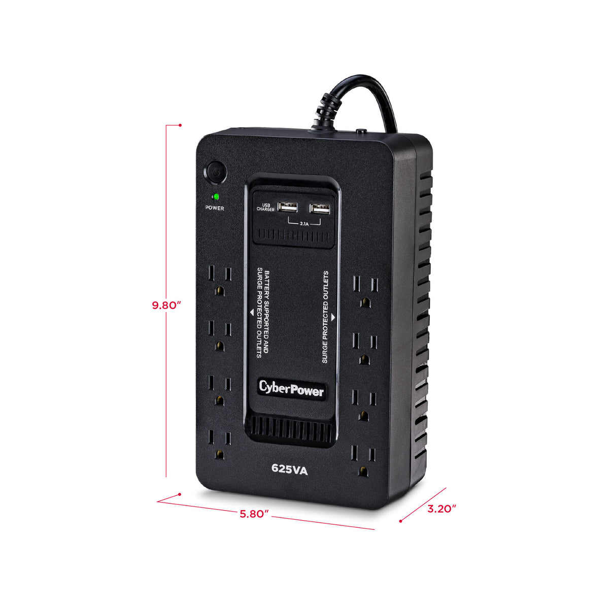 CyberPower ST625U 8-Outlet Standby UPS