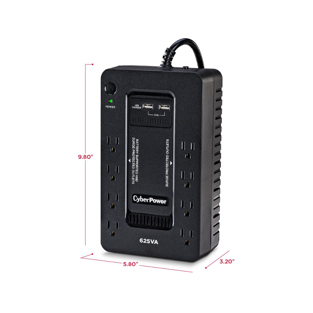 CyberPower ST625U 8-Outlet Standby UPS