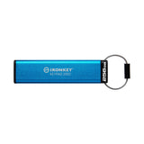 Kingston Ironkey Keypad 200 USB-C 256GB Encrypted Flash Drive (Blue)