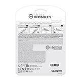 Kingston Ironkey Keypad 200 USB-C 256GB Encrypted Flash Drive (Blue)