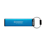 Kingston Ironkey Keypad 200 USB-C 128GB Encrypted Flash Drive (Blue)