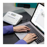 Brother PT-D410 Desktop Label Maker with Hard Case and Laminated Tape Bundle