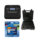 Brother P-Touch PT-D460BT, Portable Label Maker Case, Laminated Tape Value Pack