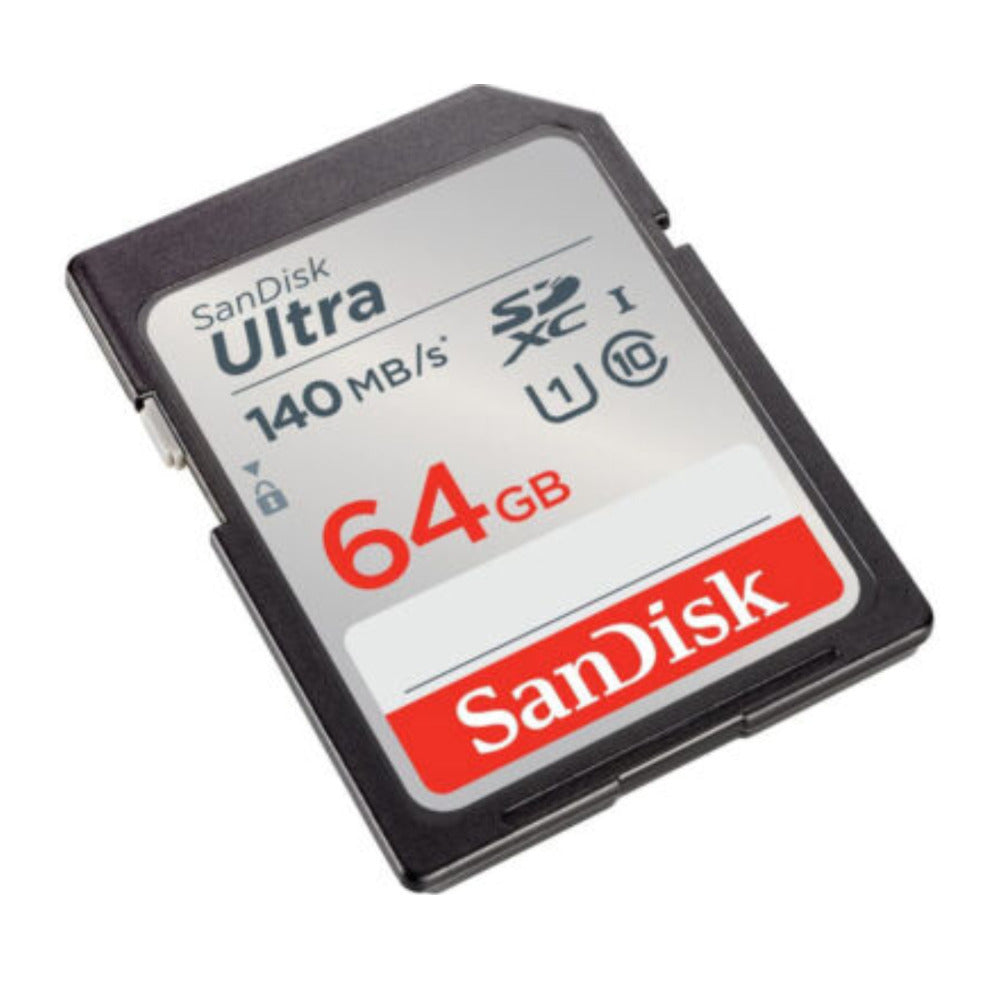 SanDisk 64GB 140 MB/s SDXC Memory Card (3-pack) with All-In-One Card Reader