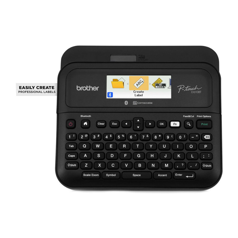 Brother P-touch PT-D610BT Label Maker with Hard Case and Laminated Tape Pack