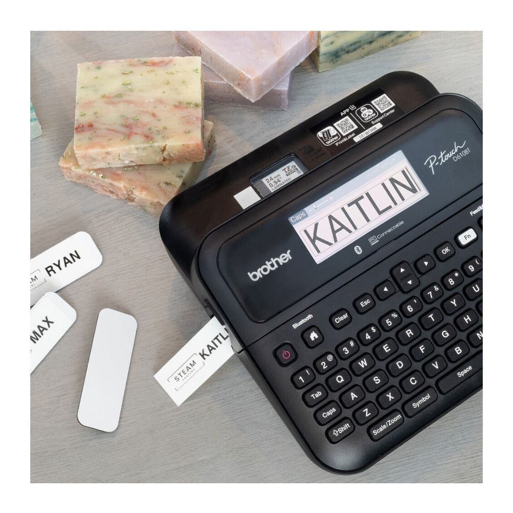 Brother P-touch PT-D610BT Label Maker with Hard Case and Laminated Tape Pack