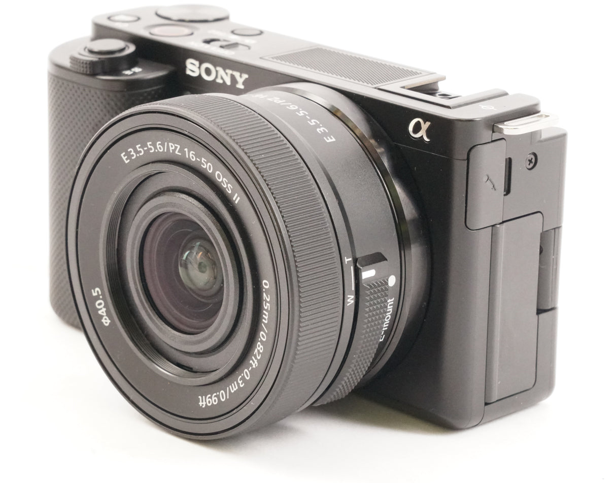 Sony ZV-E10 Mirrorless Camera with E PZ 16-50mm F3.5-5.6 OSS II Lens (Black) (Open Box)