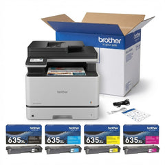 Brother MFC-L8730CDW Business Color Laser All-in-One Printer Bundle with Toner