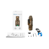OLIGHT Baldr Pro R Rechargeable Tactical Light with Green Laser (Desert Tan) (Open Box)