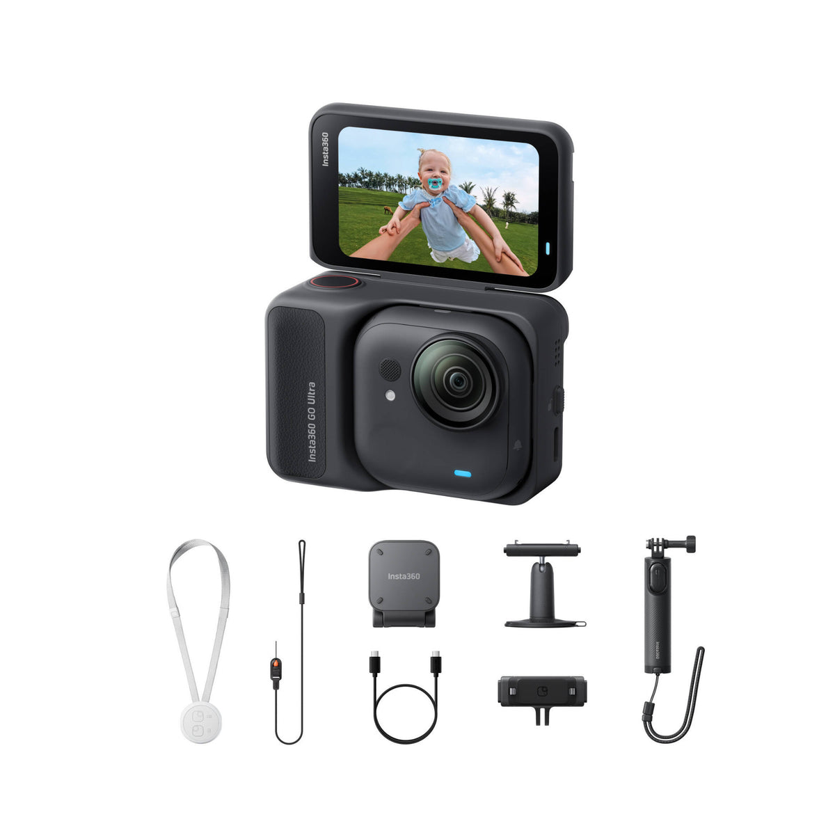 Insta360 GO Ultra Action Camera with 4K60 Video and FlowState Stabilization