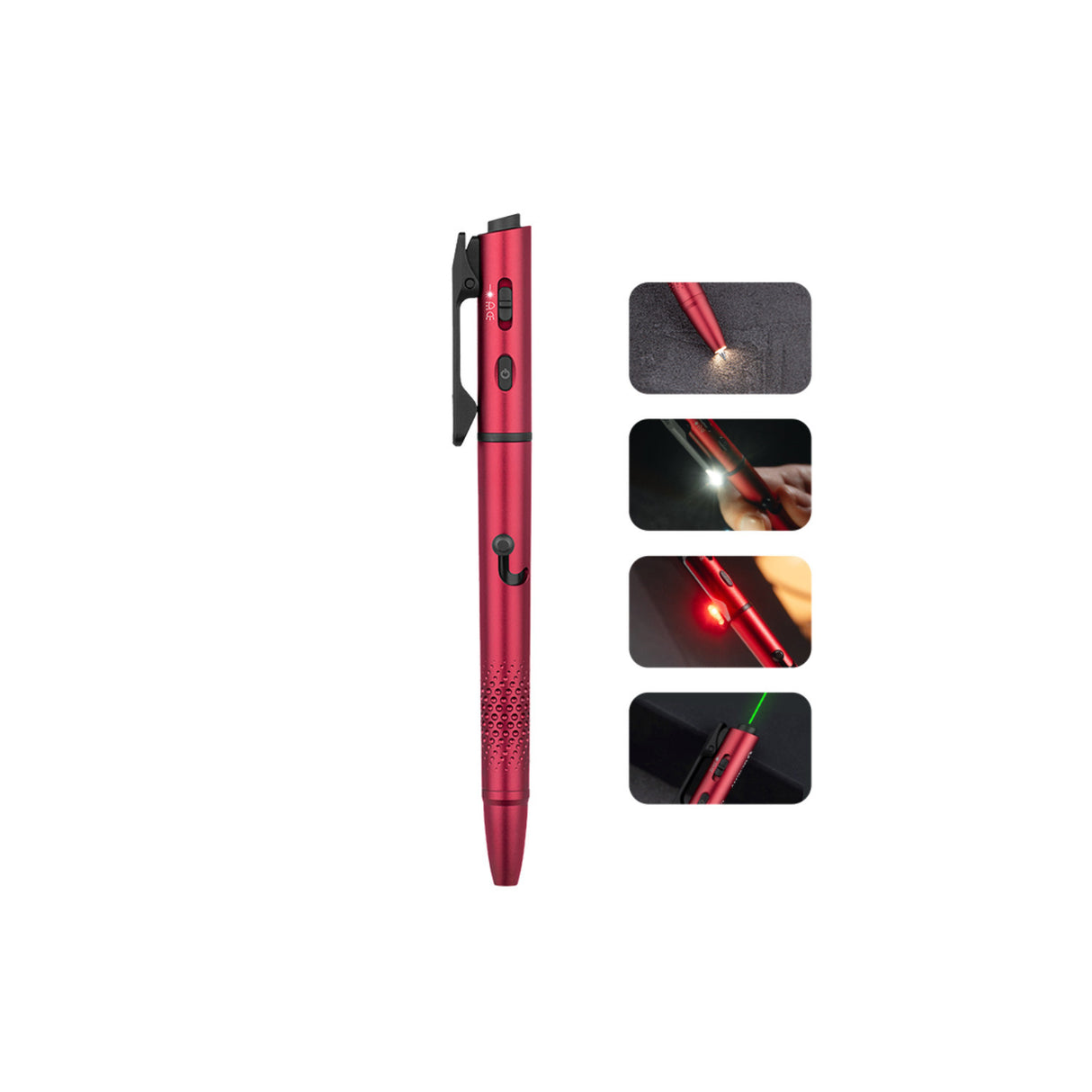 OLIGHT O'Pen 3 Multifunctional Pen Light with 120 Lumens (Wine Red)