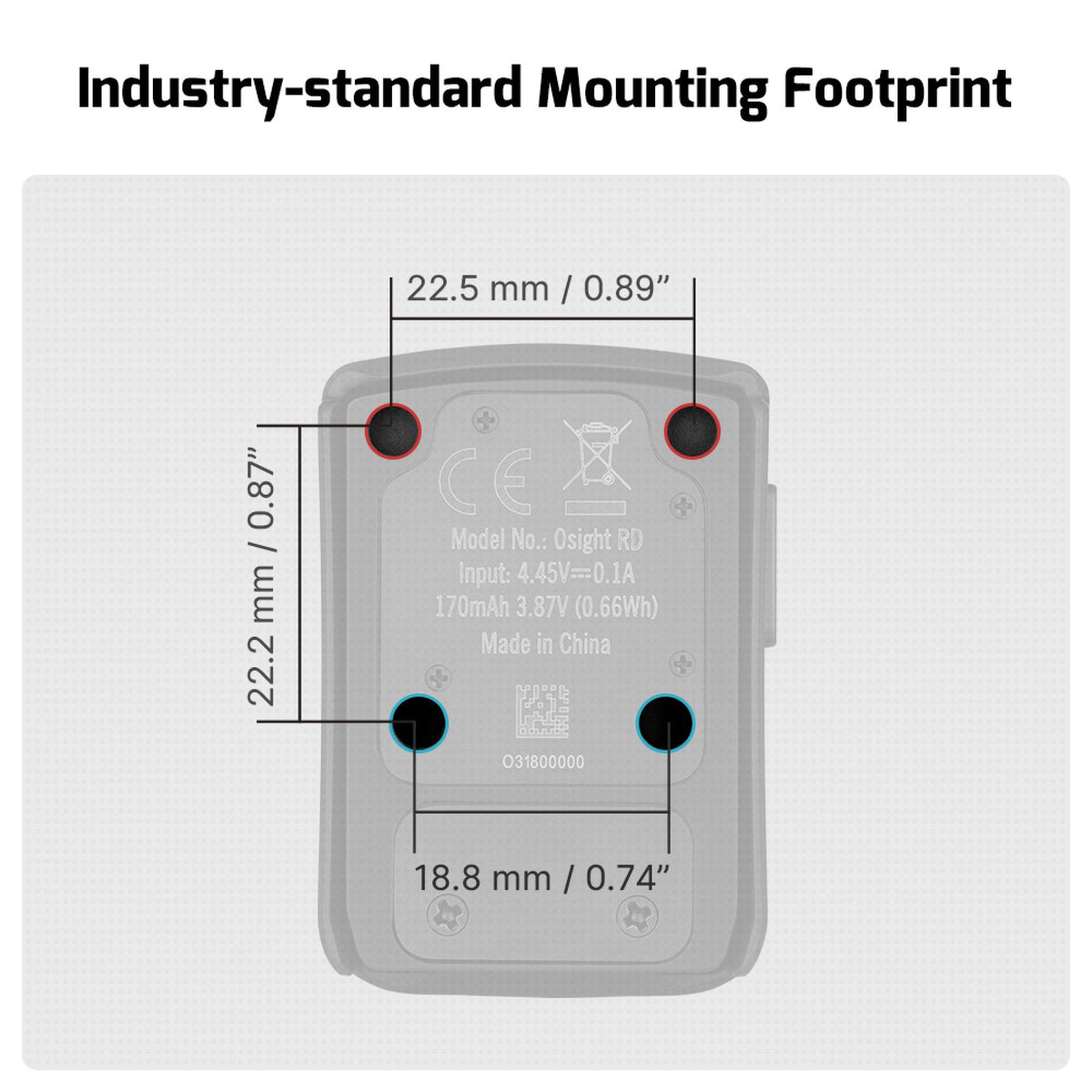 Olight Osight 3MOA Parallax Free Green Dot Sight with Magnetic Charging Cover