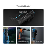 Olight Seeker 4 Pro Rechargeable LED Flashlight (Cool White, Matte Black) (Open Box)