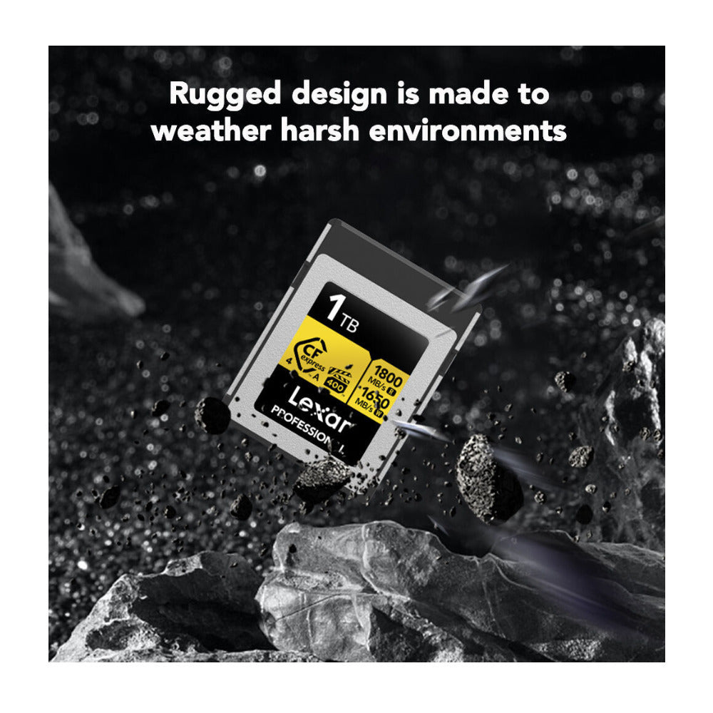 Lexar 1TB Professional GOLD CFexpress 4.0 Type A Memory Card