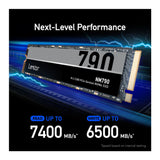 Lexar 8TB NM790 SSD PCIe Gen4 NVMe M.2 2280 Internal Solid State Drive
