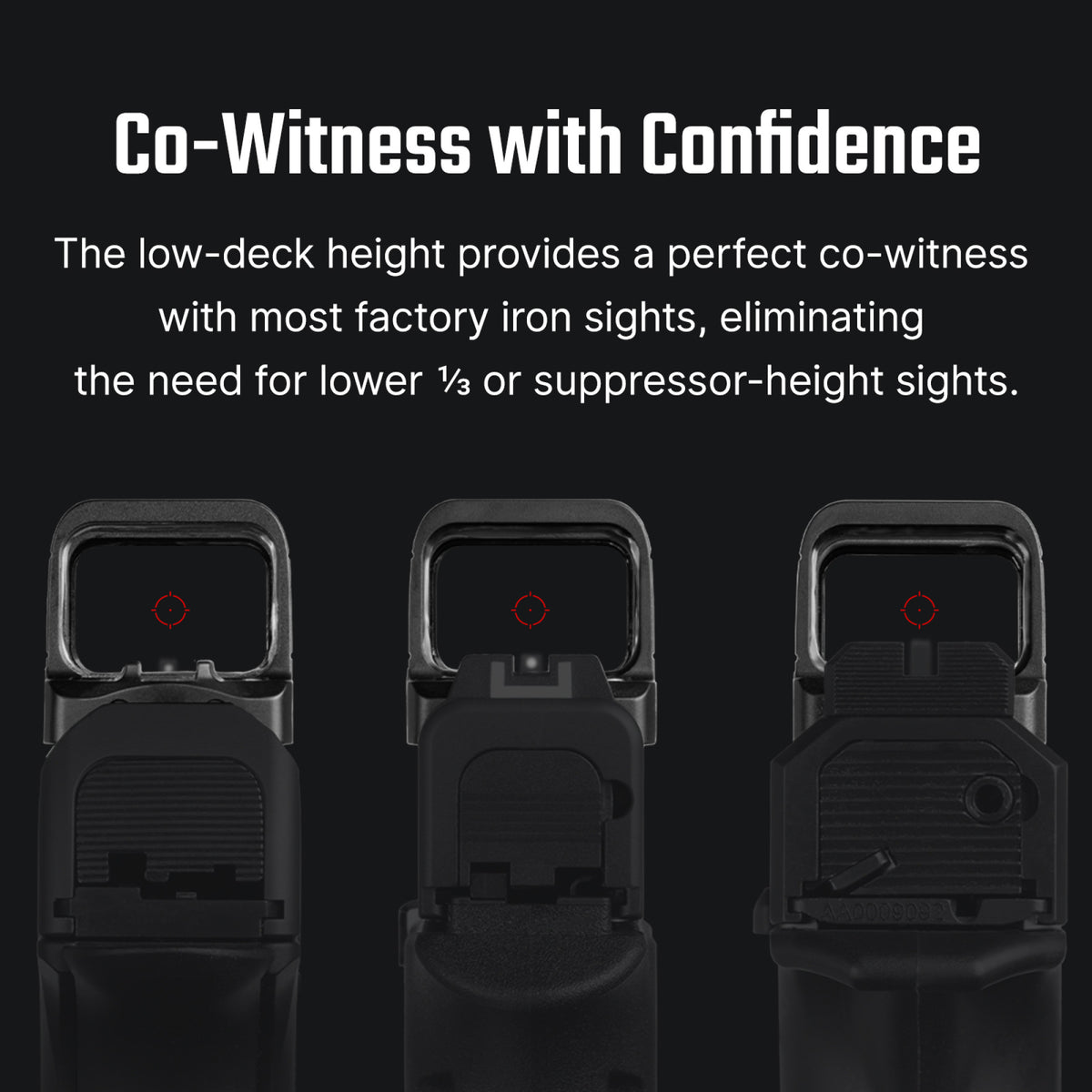 Osight SE 2 MOA Red Dot and 32 MOA Circle Sight with Parallax-free Performance