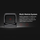 Osight X 3 MOA Dot and 32 MOA Circle Multi-Reticle Sight with Charging Cover (Open Box)