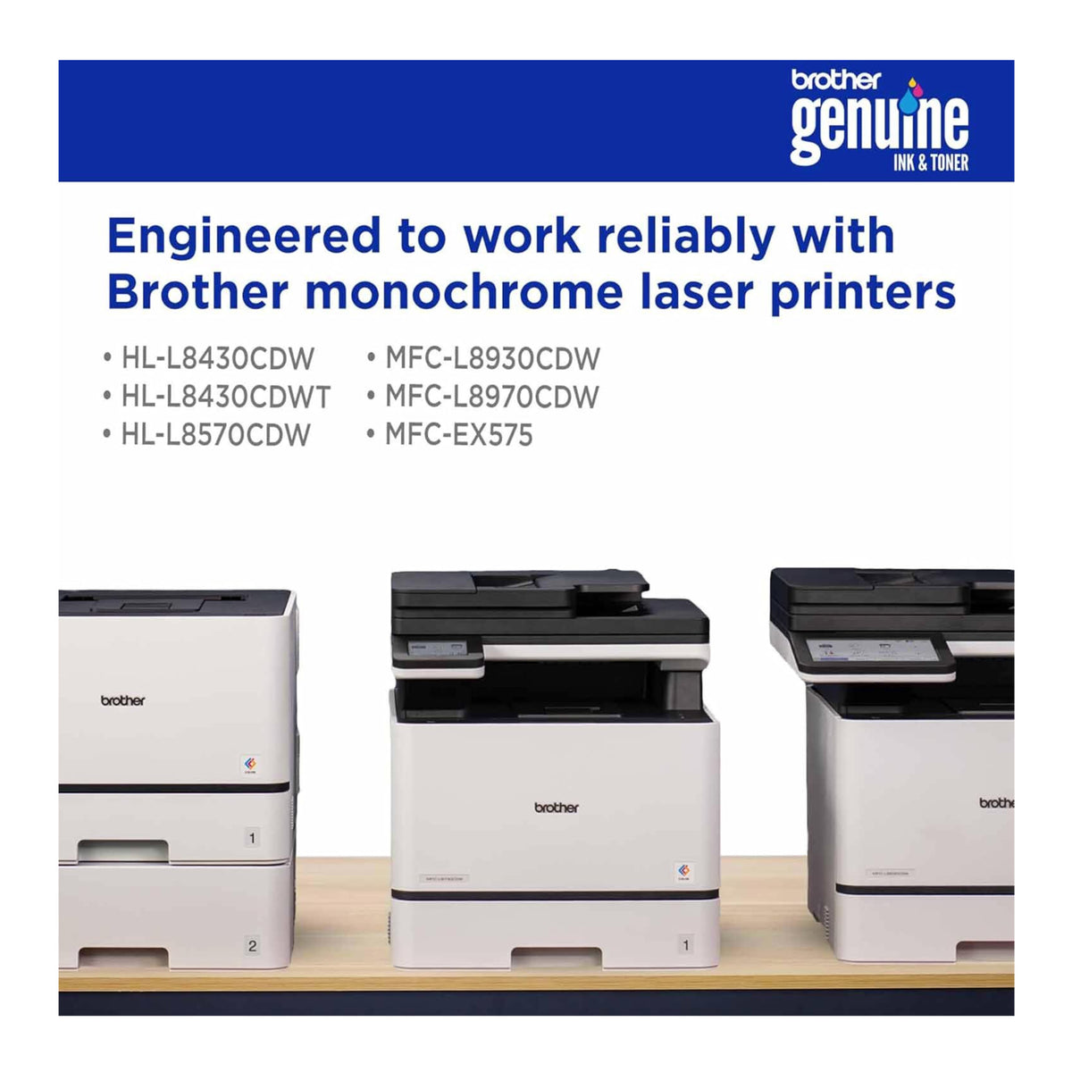 Brother HL-L8430CDW Business Color Laser Printer Bundle with Toner Cartridges