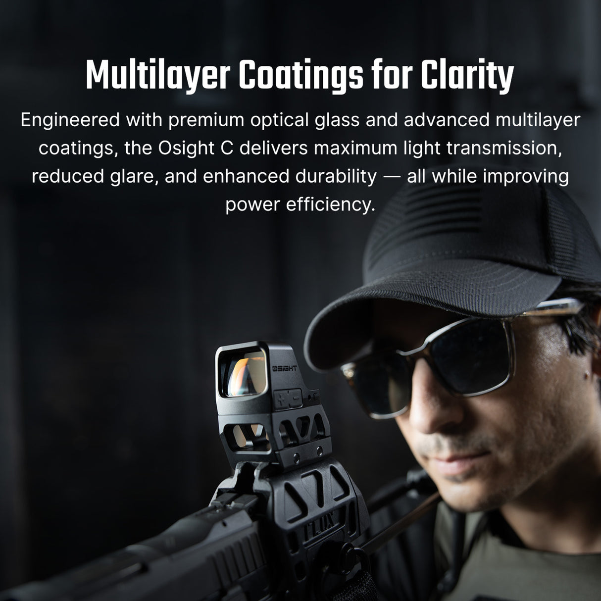 Osight C 3 MOA Red Dot and 32 MOA Circle Sight with Side-Loading Battery