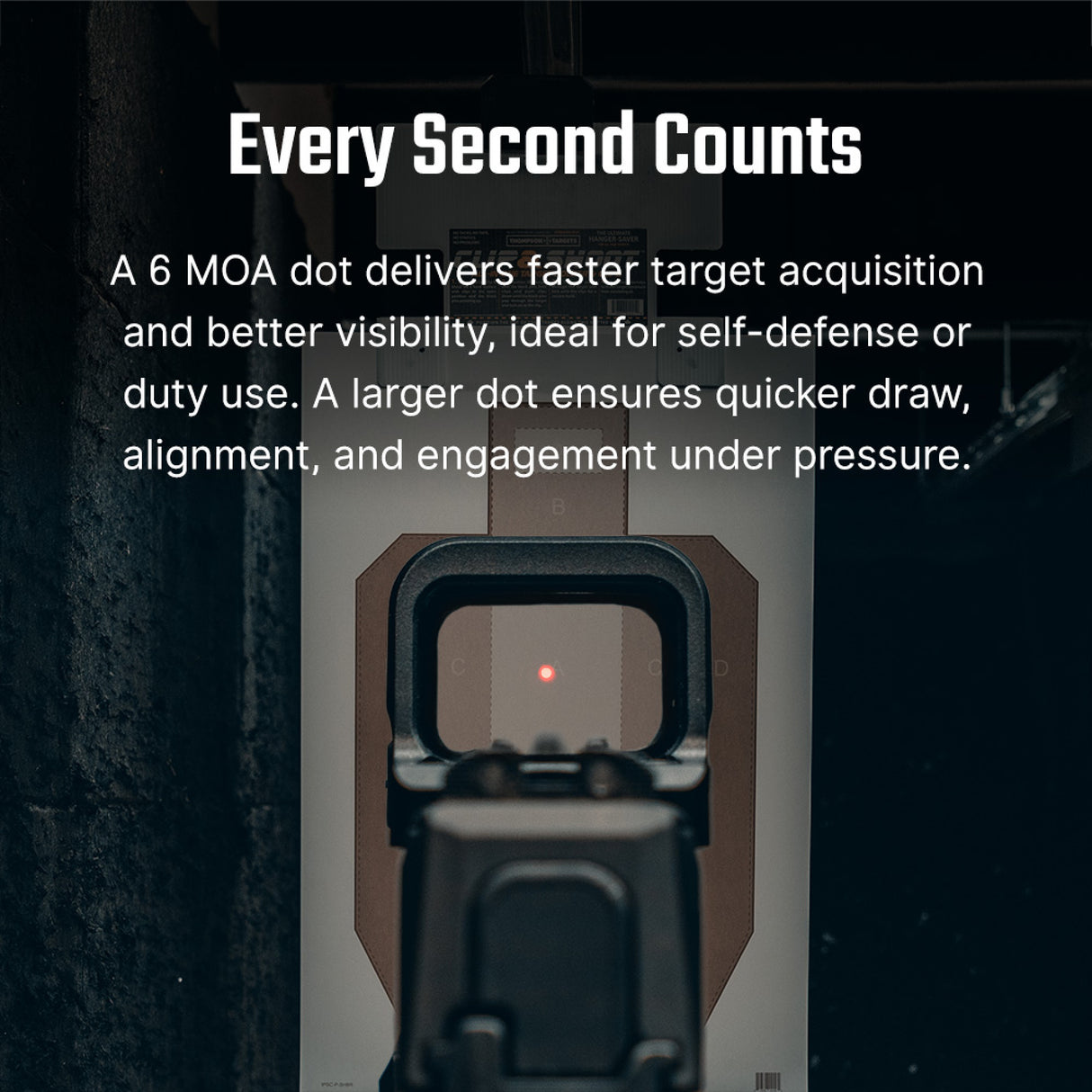 Osight K 6 MOA Red Dot Sight with RMSc Footprint and Side-Loading Battery
