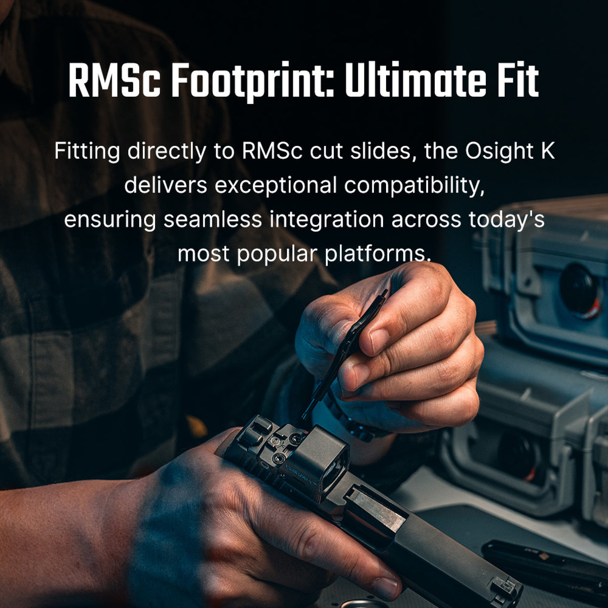 Osight K 6 MOA Red Dot Sight with RMSc Footprint and Side-Loading Battery