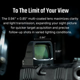 Osight X Multi-Reticle Green 3 MOA Dot & 32 MOA Circle Open Reflex Sight (Open Box)