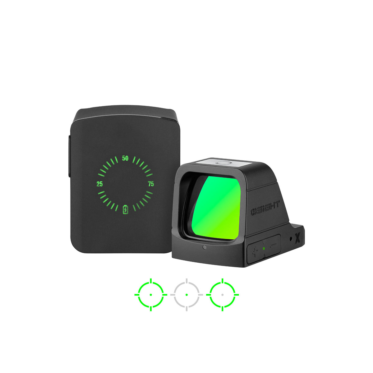 Osight X Multi-Reticle Green 3 MOA Dot & 32 MOA Circle Open Reflex Sight (Open Box)