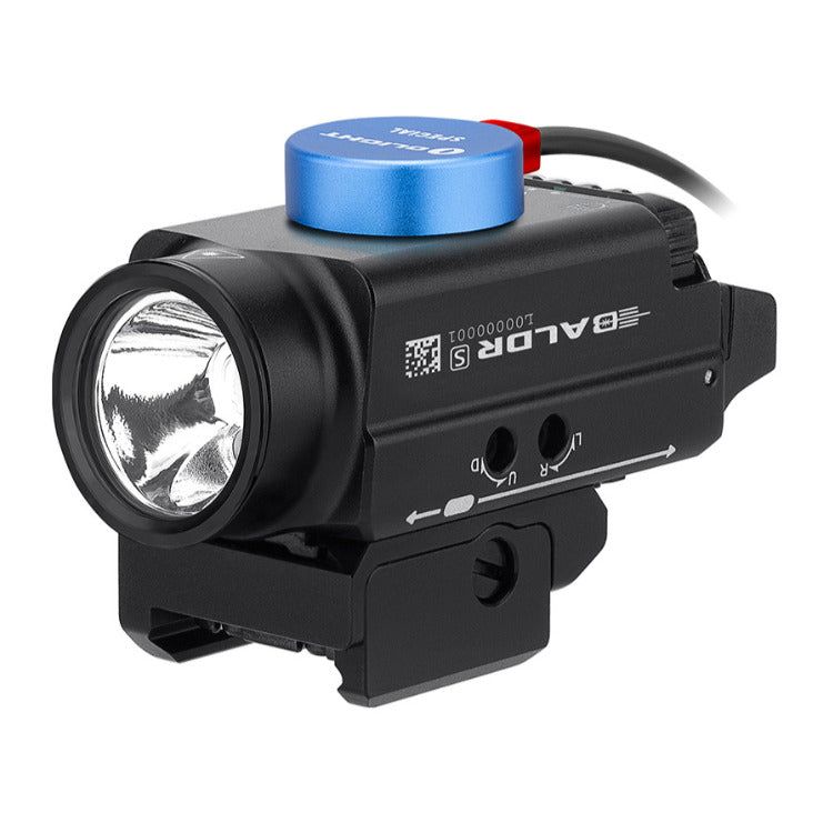 Olight Baldr S Pistol Flashlight 800 Lumens with Green Laser (Black) (Open Box)