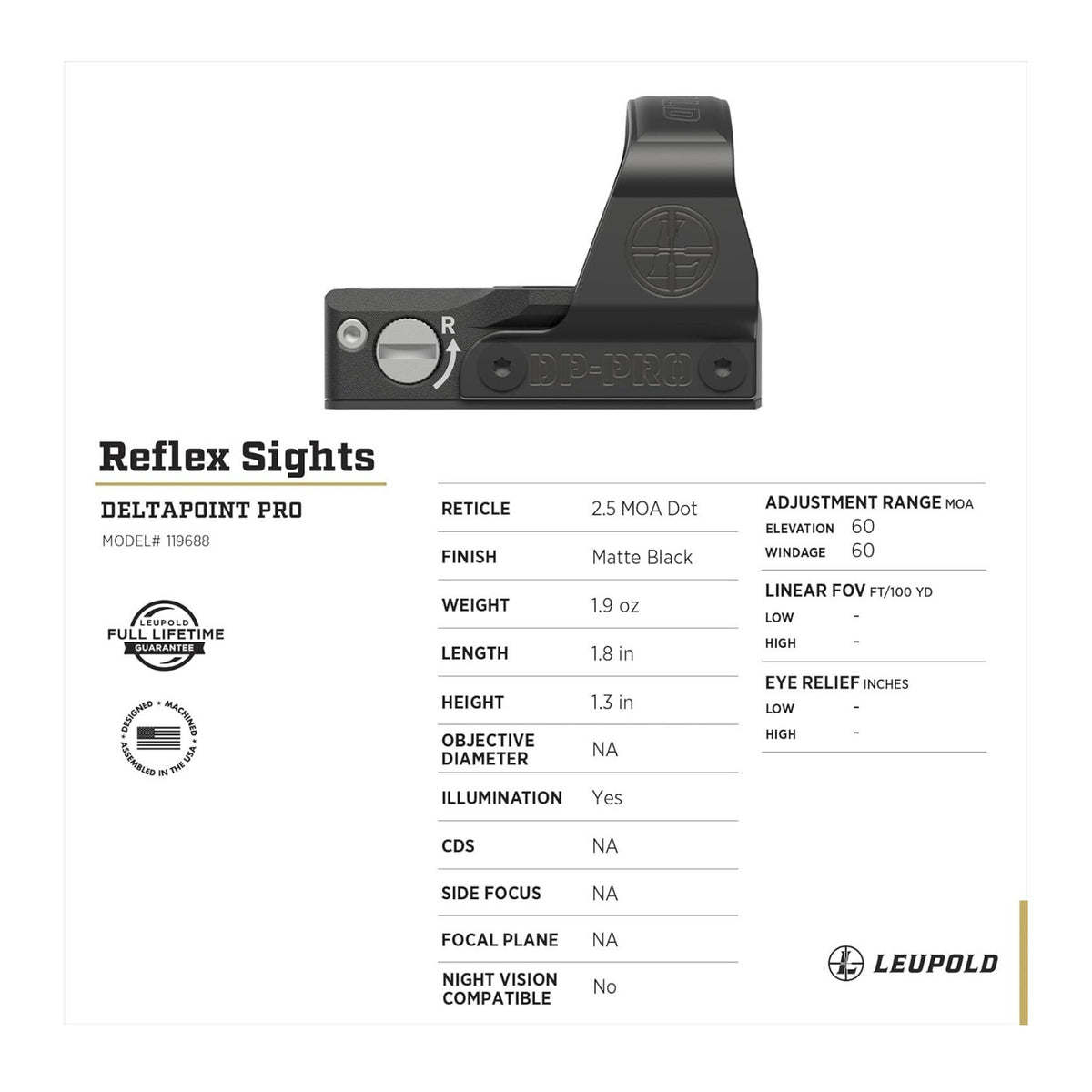 Leupold DeltaPoint Pro Reflex Sight