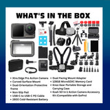 Xtra Edge Pro Action Camera with 128GB MicroSD, Accessory Kit and Case Bundle