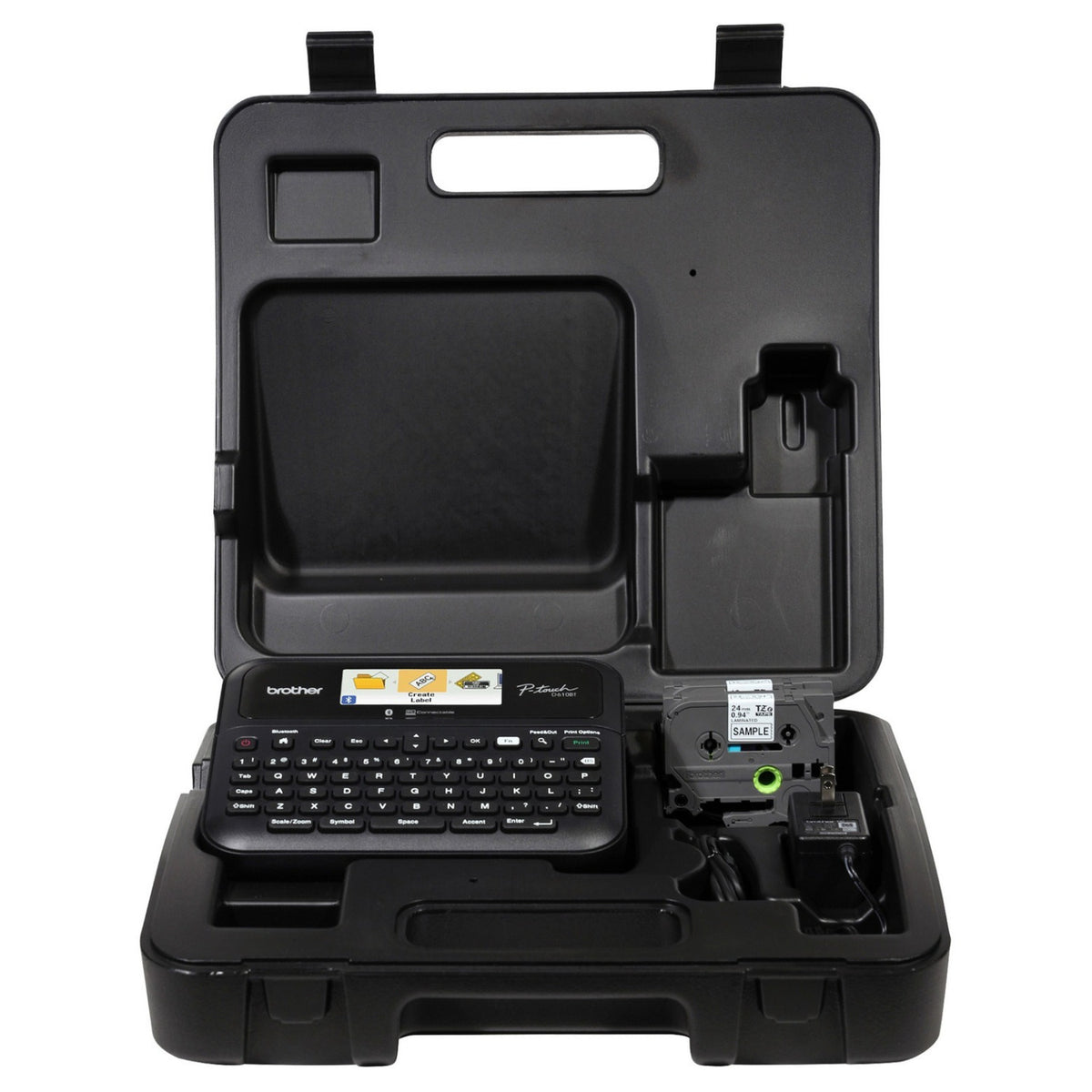 Brother P-touch PT-D610BT Label Maker with Hard Case and Laminated Tape Pack