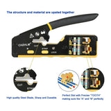 500-Ft Bulk Cat6 Ethernet Cable (Gray) with RJ45 Pass Through Crimper Kit Bundle